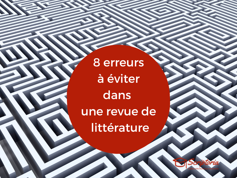 revue de littérature thèse erreurs à éviter