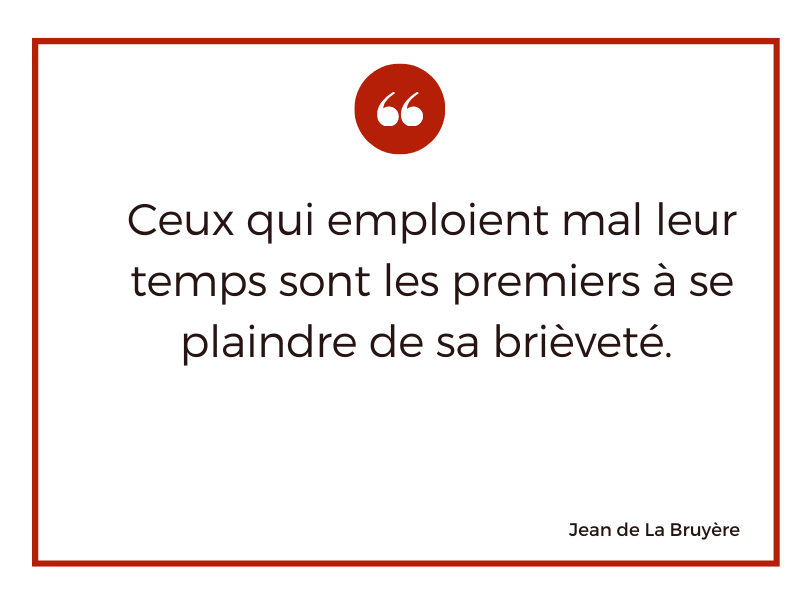 Rédiger sa thèse La Bruyère mal employer son temps